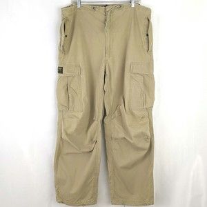 Abercrombie & Fitch VTG Tan Paratroop Cargo Pants Men's Size LG